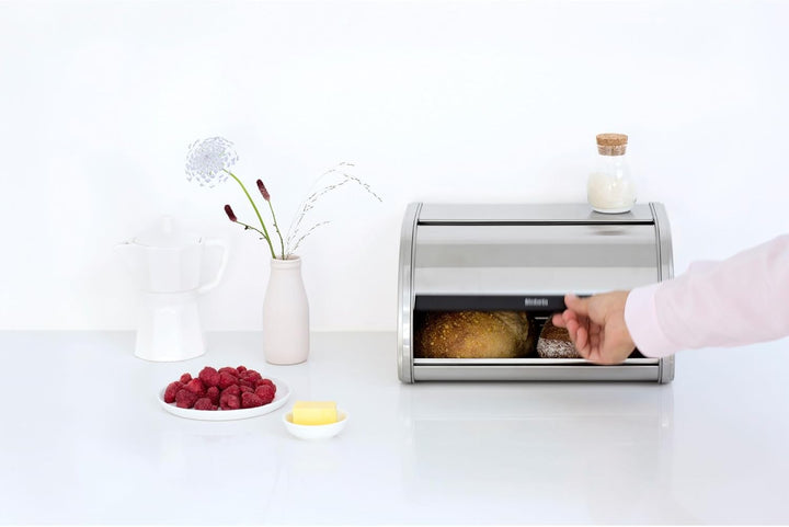 Brabantia Single Brotkasten, Mattiert, One Size Medium Matt Steel, Medium Matt Steel