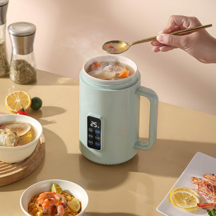 Tragbarer Herd, Ramen-Kocher, tragbarer elektrischer Lebensmittelkocher, 1000 ml Ramen-Kochtopf, ant