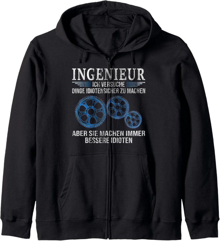Konstrukteur Maschinenbauingenieur Maschinenbau Ingenieur Kapuzenjacke