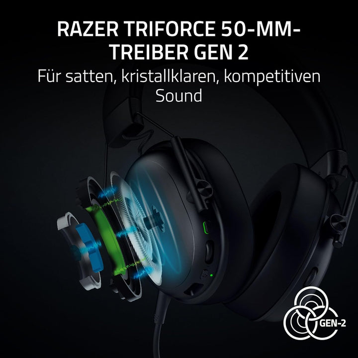 Razer BlackShark V3 X HyperSpeed - Kabelloses E-Sport-Headset - Ultra leicht 270g - Triforce 50mm Tr