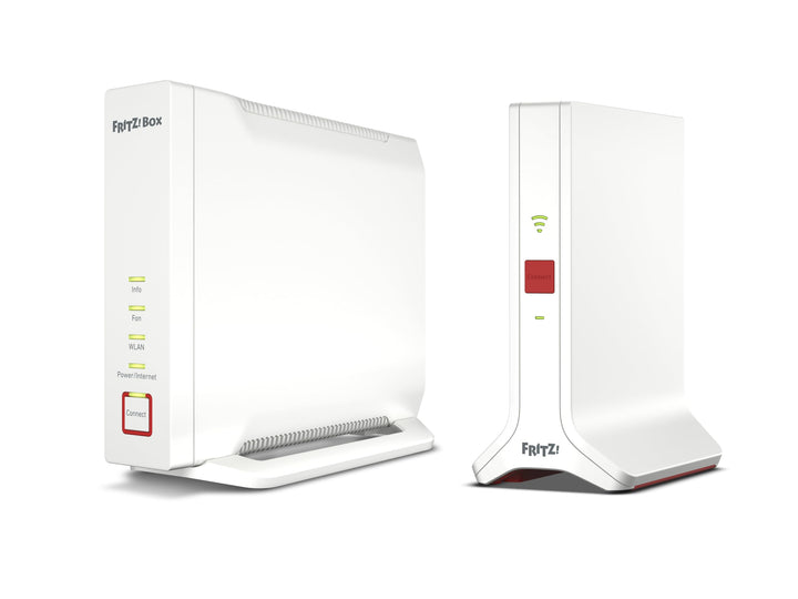 AVM FRITZ!Mesh Set: FRITZ!Box 4060 (Wi-Fi 6 Router mit bis zu 4.800 MBit/s + 1.200 MBit/s) und FRITZ