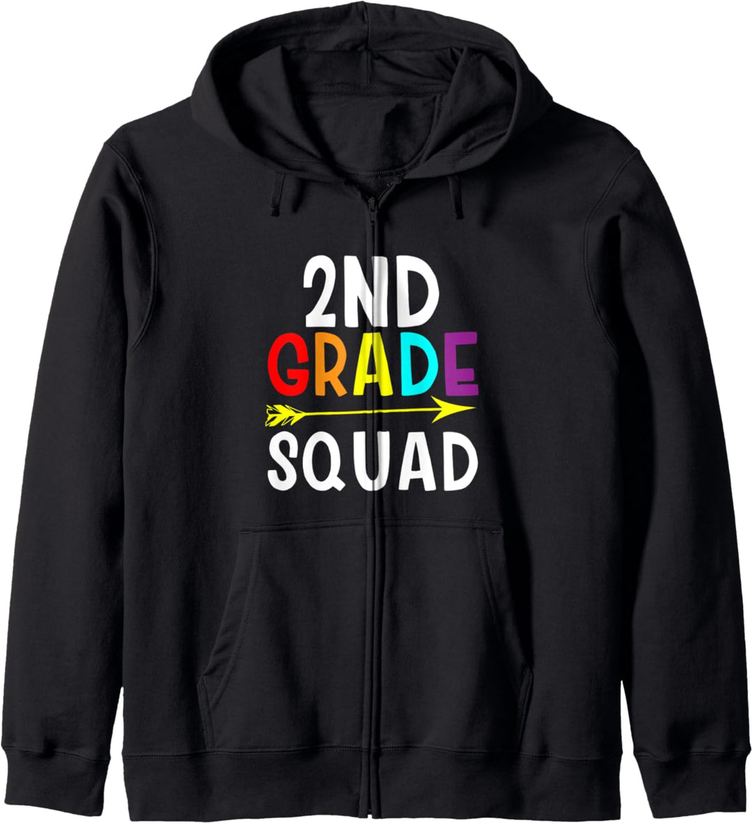 2nd Grade Squad Back To School für Lehrer und Schüler Kapuzenjacke