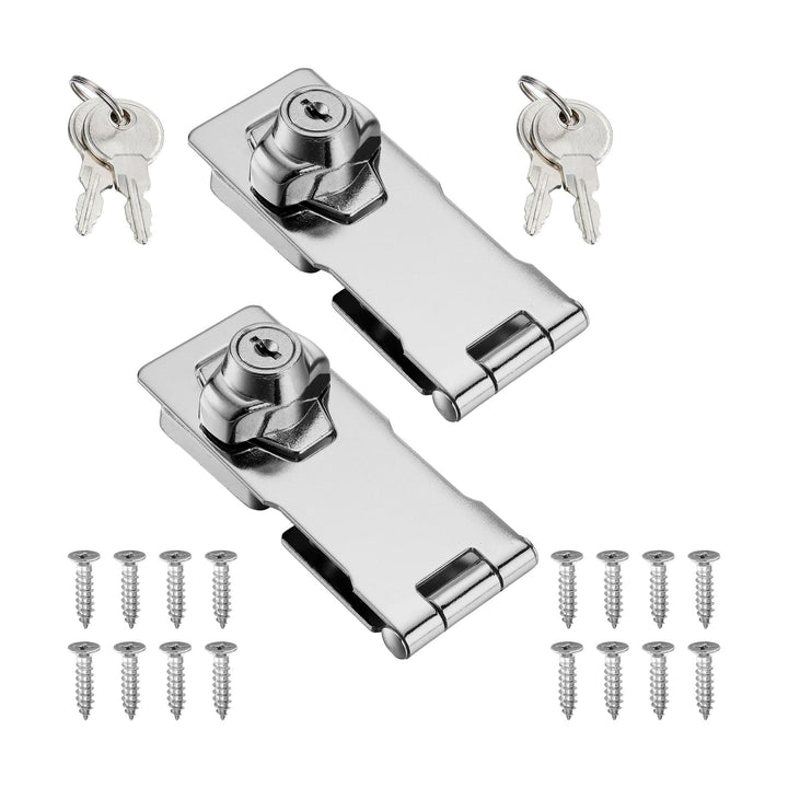 Lpraer 5 Zoll Überfalle abschliessbar Sicherheitsüberfalle abschliessbar Überfalle mit Schloss Hasp