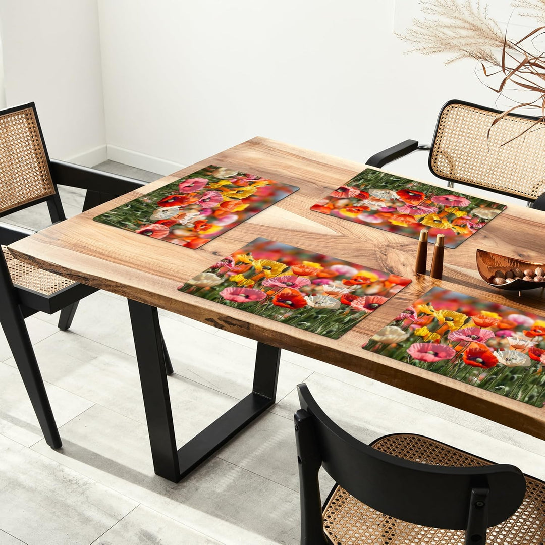 KitchenYeah© Platzsets Abwaschbar 6-Teilig 45x30 cm Tischsets Platzdeckchen Platzset Unterlage Tisch