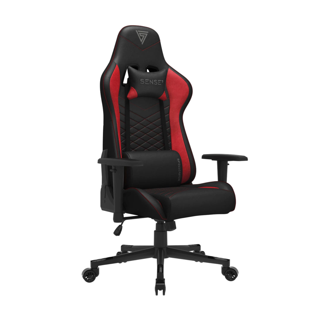 SENSE7 Gaming Stuhl Spellcaster, ergonomischer Gaming Sessel mit verstellbaren Lendenkissen Einstell