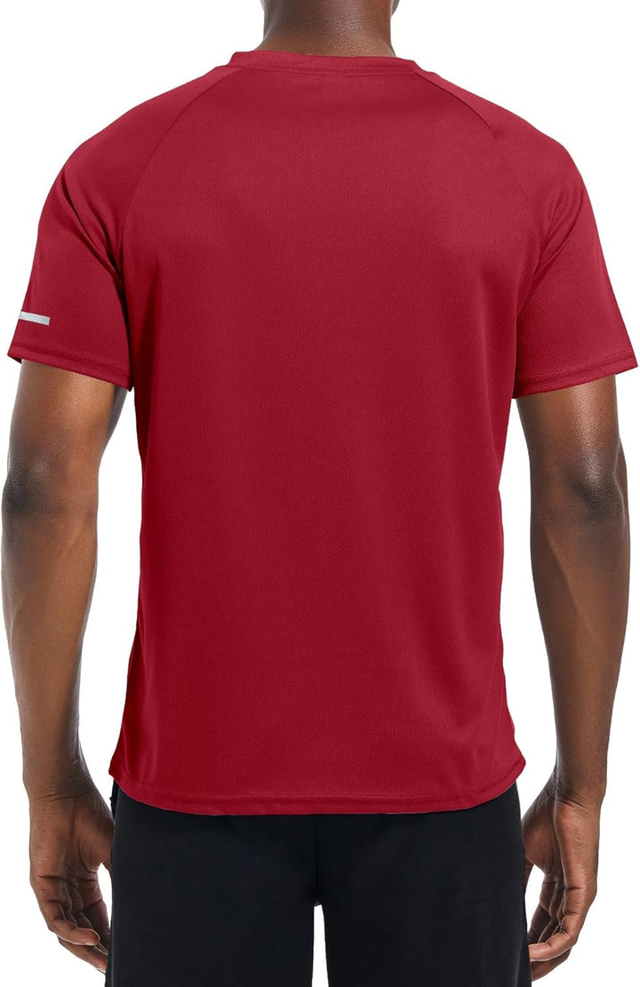 Holure 3 or 5er Pack Herren Sports Tshirts Atmungsaktiv Schnelltrocknend Kurzarm T-Shirts Funktionss