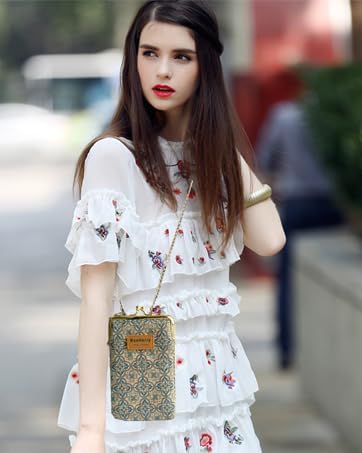 Kork Handy Umhängetasche Damen, Kleine Schultertasche Handytasche zum Umhängen mit Kartenfächer Cros