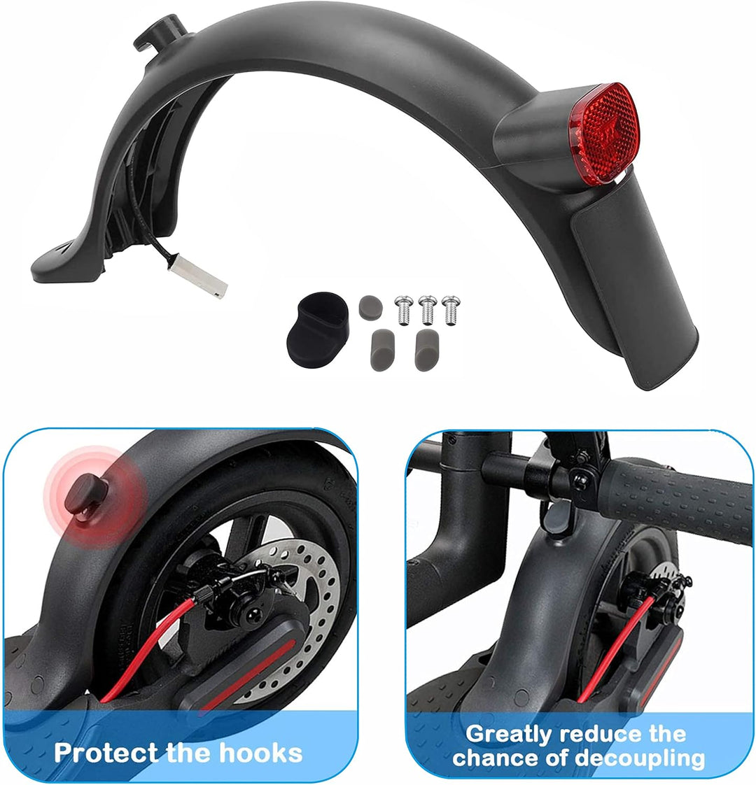 Yungeln Scooter Schutzblech + Rückleucht kompatibel für Xiaomi 1S M365 Pro Scooter - Schwarz