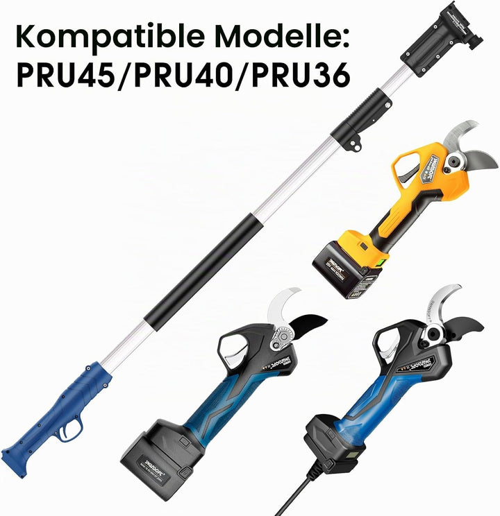 SWANSOFT Verlängerungsstange 1,9 m für Schnittdurchmesser von 8605 Pro und PRU45/PRU40/PRU36 elektri
