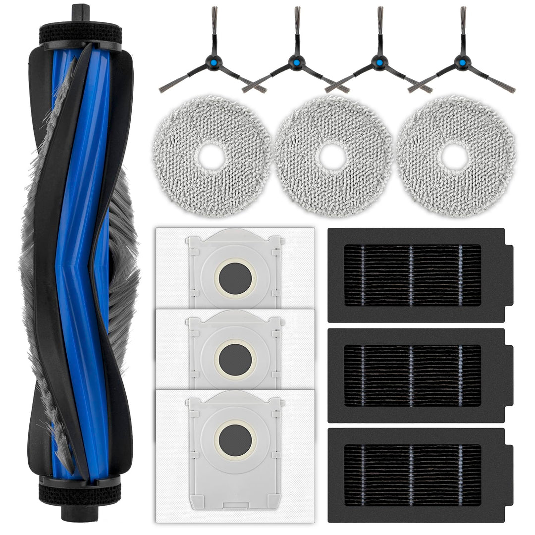 (14 Stück) T50 Ersatzteile für ECOVACS DEEBOT T50 Omni/ T50 Pro Omni/Roboterstaubsauger, 1 Walzenbür
