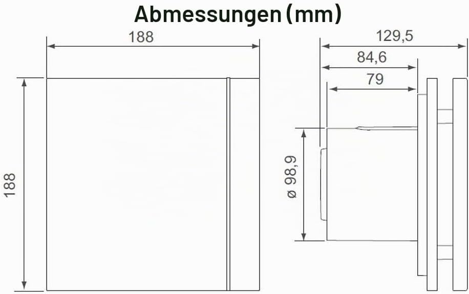S & p Silent-100 design Silent-100-chz Design Abluftventilator