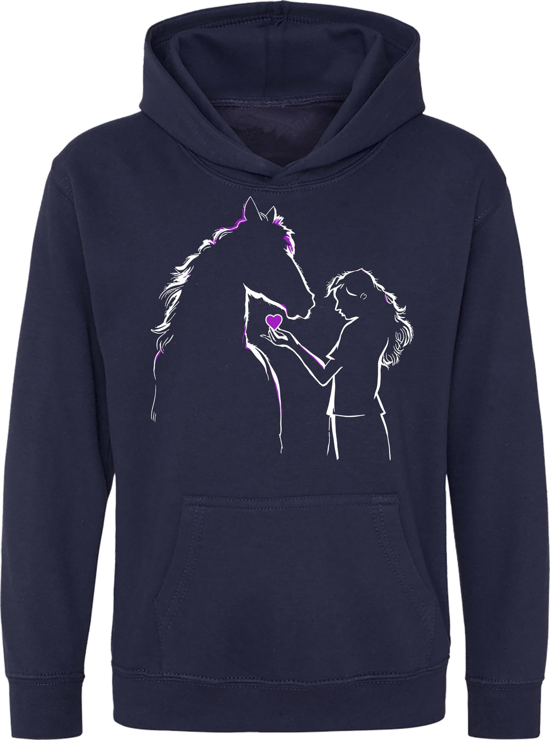 Pferde Pullover Mädchen : Pferde Liebe - Kapuzenpullover für Mädchen - Pferde Geschenk - Kinder Hood