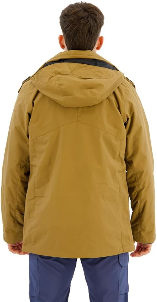 Columbia Men's Bugaboo Fleece Interchange Jacket, 3 In 1 Interchange Winter Coat, Ancient Fossil, Si