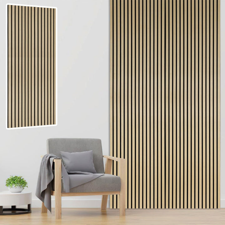 Akustikpaneele Holz 120x60cm Wandpaneele aus Holzfunier und Filz,Holzpaneele Rohholz Farbe,Wandverkl