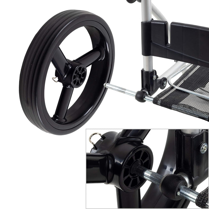 Andersen Ersatzrad für Royal Einkaufstrolley, Ø 250 mm, 3 Speichen, schwarz 1 Rad f. Royal: Ø 25cm,