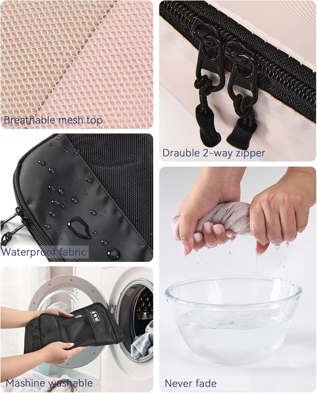 MURISE Koffer Organizer 8 Stück, Packing Cubes für Urlaub und Reisen, Packwürfel Packtaschen für Kof