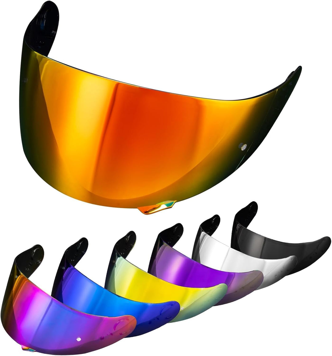 PSLER Helm Visier Verspiegelt für Shoei GT Air GT Air 2 TC-5 TC-9 Neotec CNS-1,Helmvisier Getöntes V