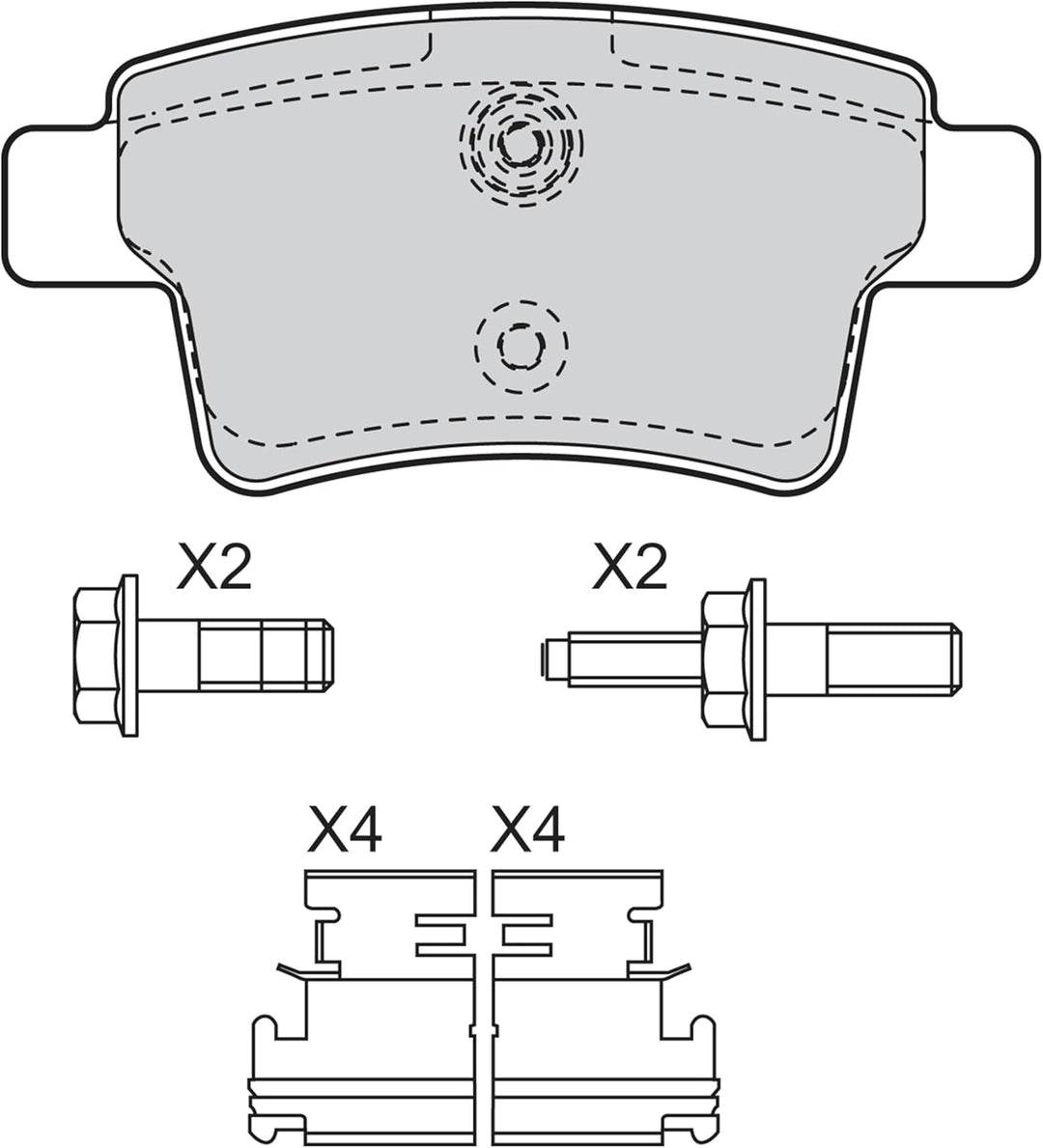 VALEO 598936 PKW Bremsbelagsatz
