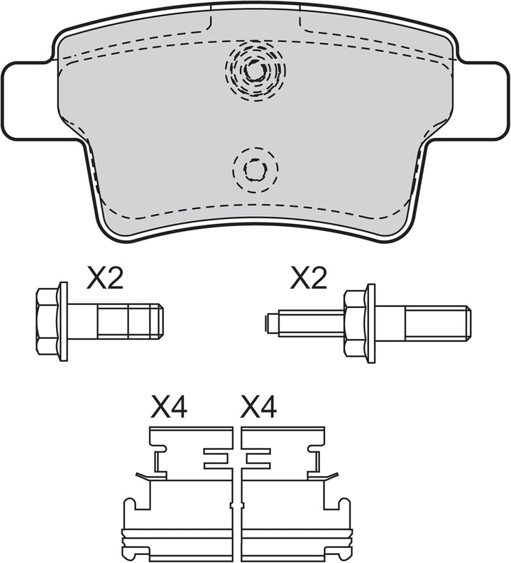 VALEO 598936 PKW Bremsbelagsatz