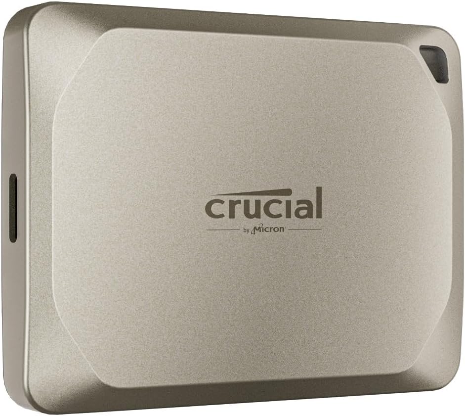 Crucial X9 Pro für Mac 4TB Externe SSD Festplatte, bis zu 1050MB/s Lesen/Schreiben, Mac ready, inkl.