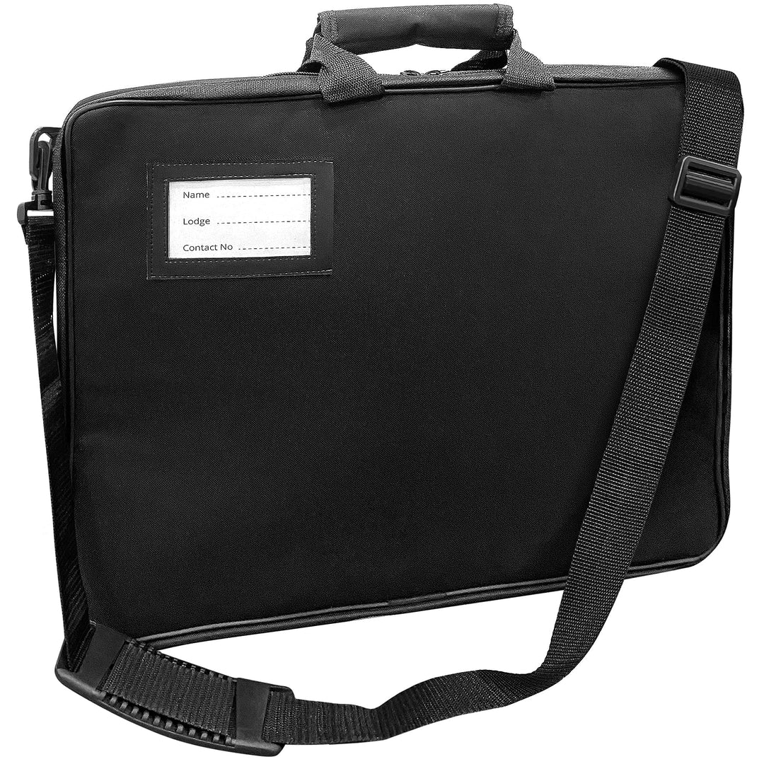 THE MASONIC COLLECTION Hochwertige weiche Tasche für Insignien/Schürzenhalter Schultertasche Leder M