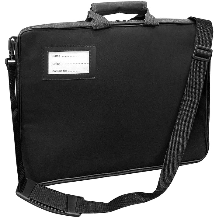 THE MASONIC COLLECTION Hochwertige weiche Tasche für Insignien/Schürzenhalter Schultertasche Leder M