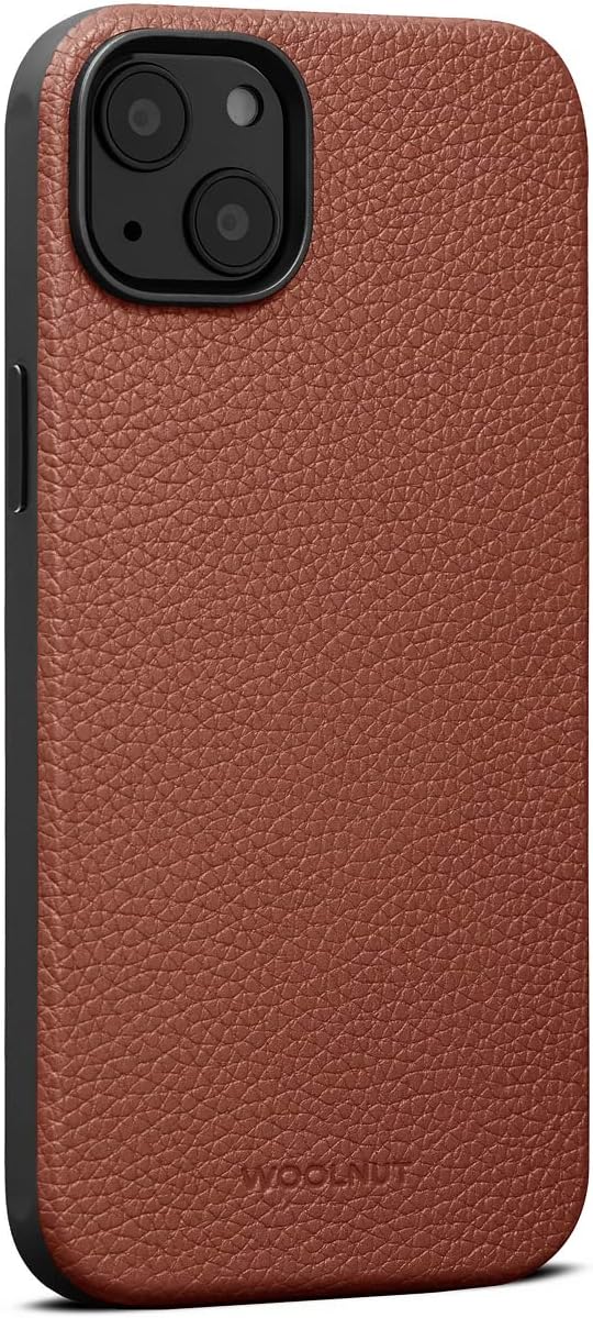 Woolnut Leder Hülle Case für iPhone 14 Plus - Cognac Braun