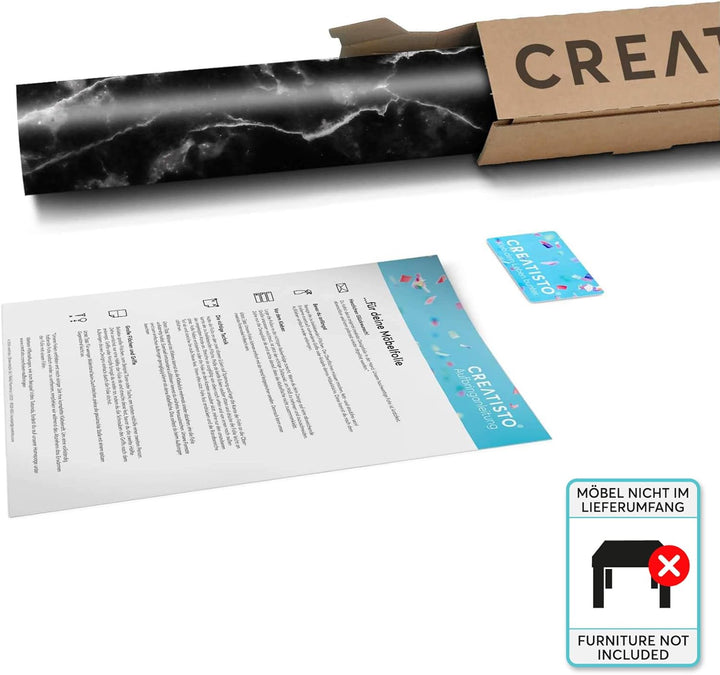 Möbelfolie selbstklebend passend für IKEA Lack Tisch 90x55 cm I Möbelaufkleber - Möbel-Sticker Aufkl