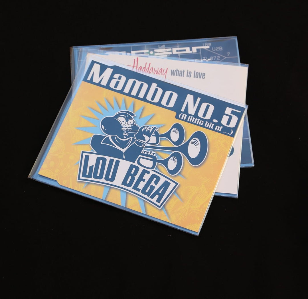 Mari-Medienverpackungen 100 Stück unzerbrechliche CD DVD Blu-ray Doppelhüllen aus glasklaren Folie 1