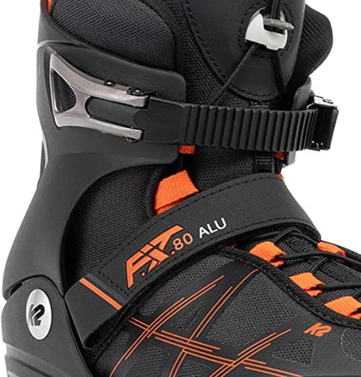 K2 Skates Herren Inline Skates F.I.T. 80 ALU, black - red, 30G0415 EU: 42 (UK: 8 / US: 9) black - re