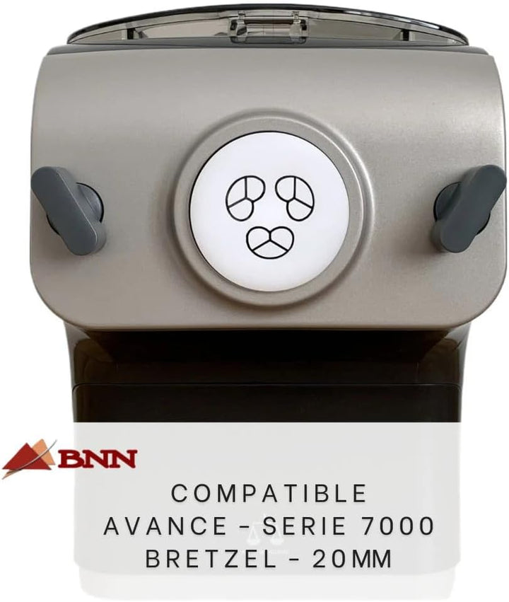 BNN - Avance/Serie 7000 - Brezeln 20mm ASBRET20 – Pasta Disc kompatibel mit Philips Pasta Maker Avan