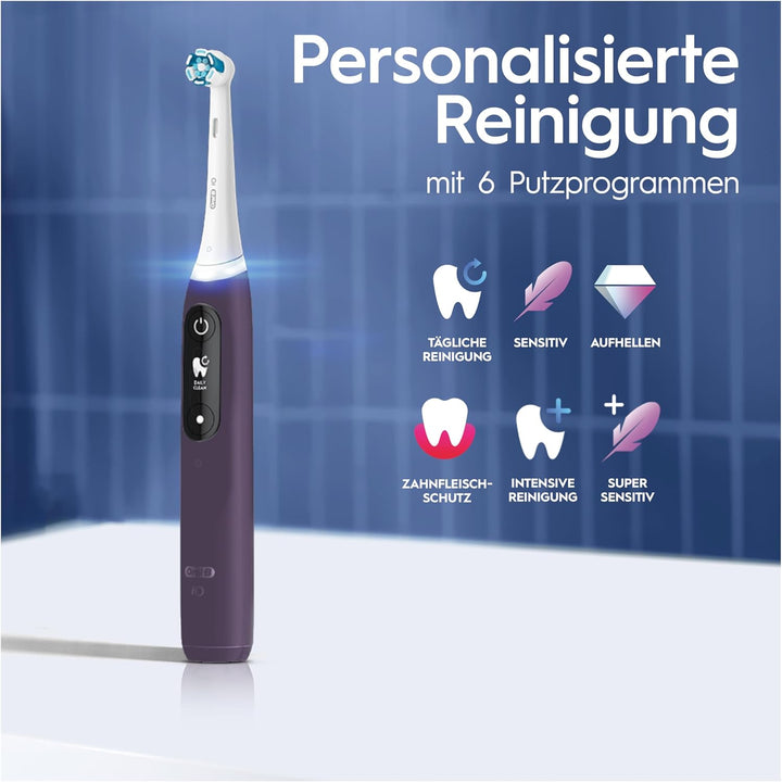 Oral-B iO Series 8 Plus Edition Elektrische Zahnbürste/Electric Toothbrush, PLUS 3 Aufsteckbürsten,