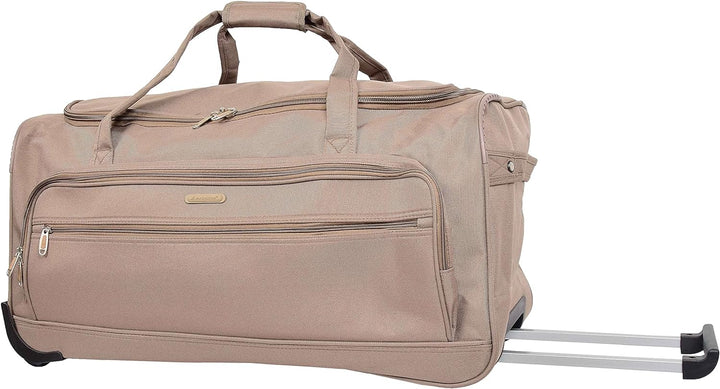 HL472 Trolleytasche mit Rädern, gross, Beige, beige, L, Reisetasche mit Rollen