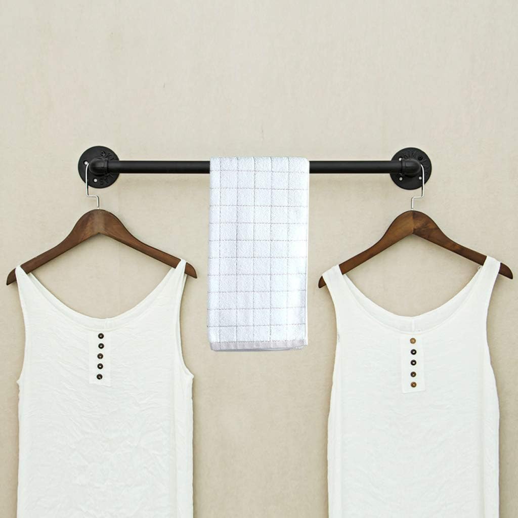 BSTKEY - Handtuchhalter Röhre Vintage Industrie Metall 40 cm, 40 cm
