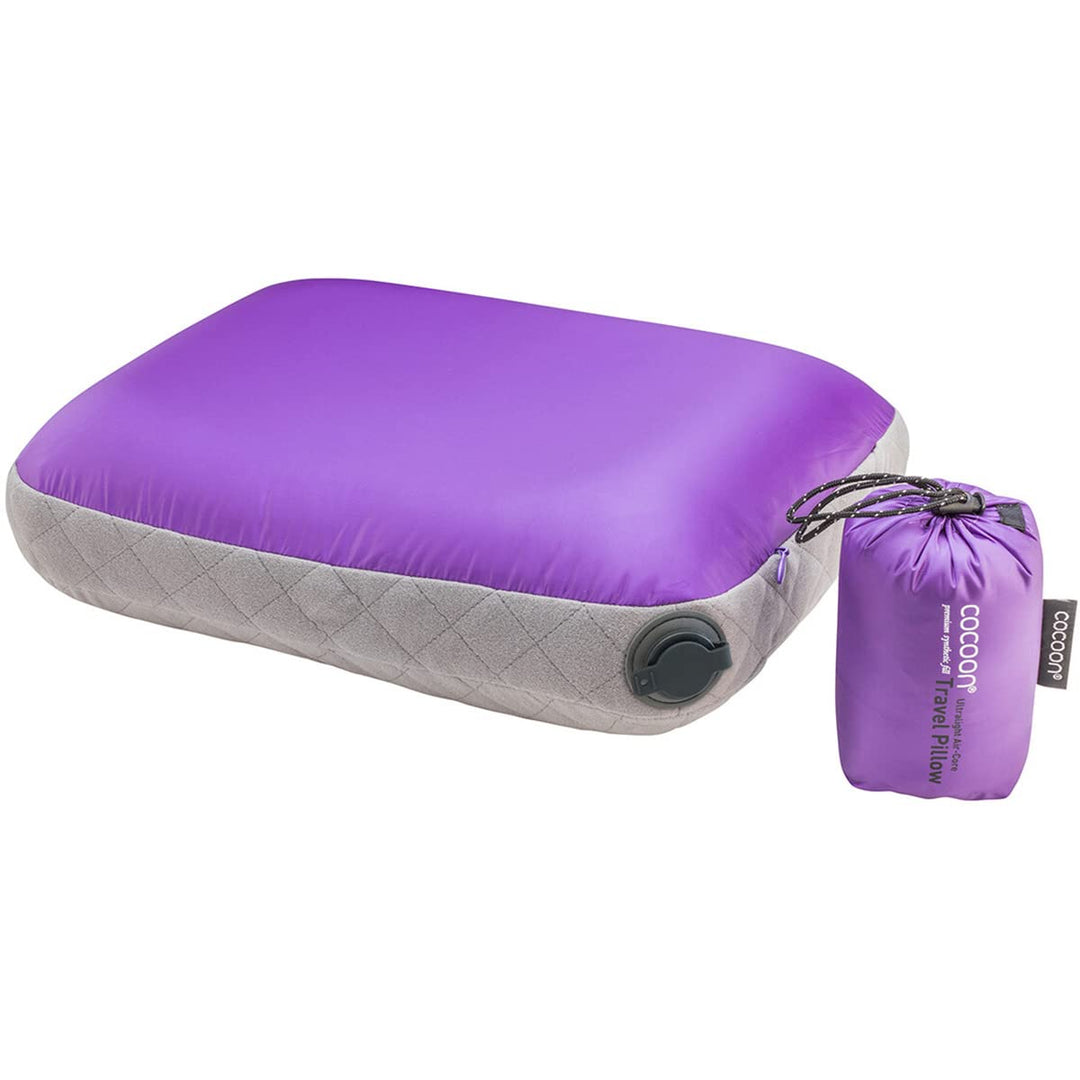 Cocoon Air-Core Kissen Ultraleicht 35x45cm lila/grau