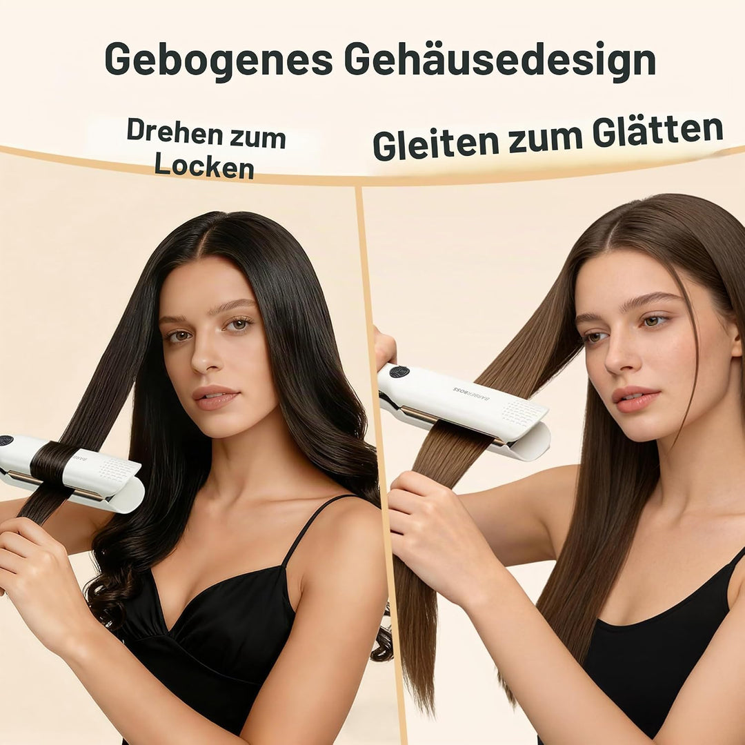 BarberBoss Haarglätter mit Floating Ceramic Technology, Platten-Glätteisen, Professional Glätteisen