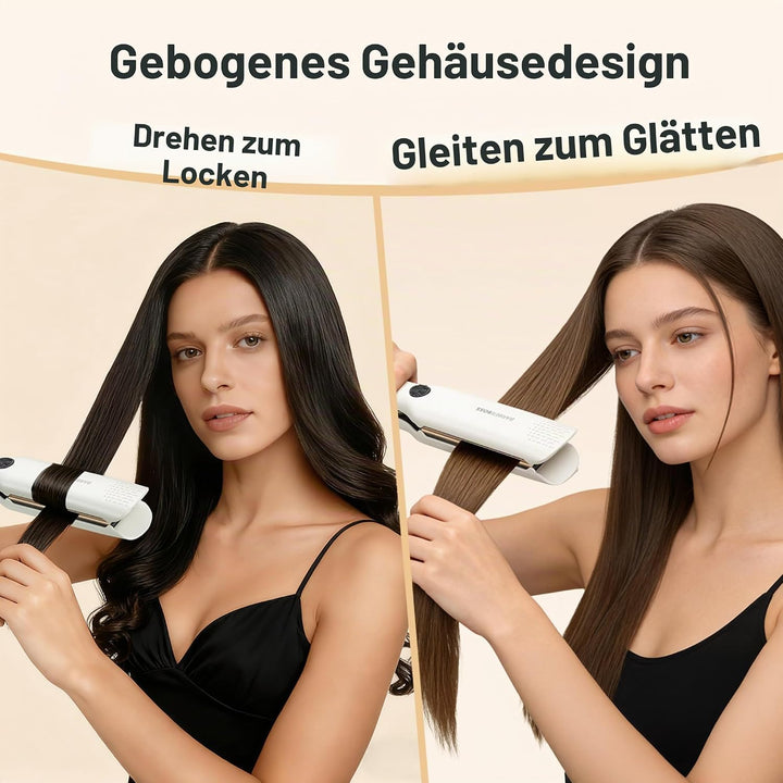 BarberBoss Haarglätter mit Floating Ceramic Technology, Platten-Glätteisen, Professional Glätteisen