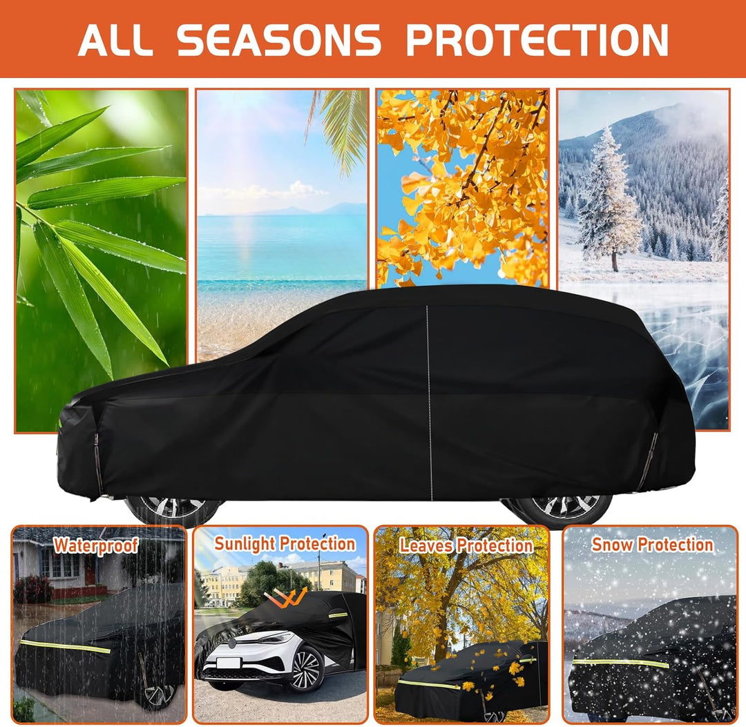 wasserdichte Autoabdeckung für Dacia Sandero Stepway 2007–2025, 6 Schichten, Outdoor, Allwetter, Vol