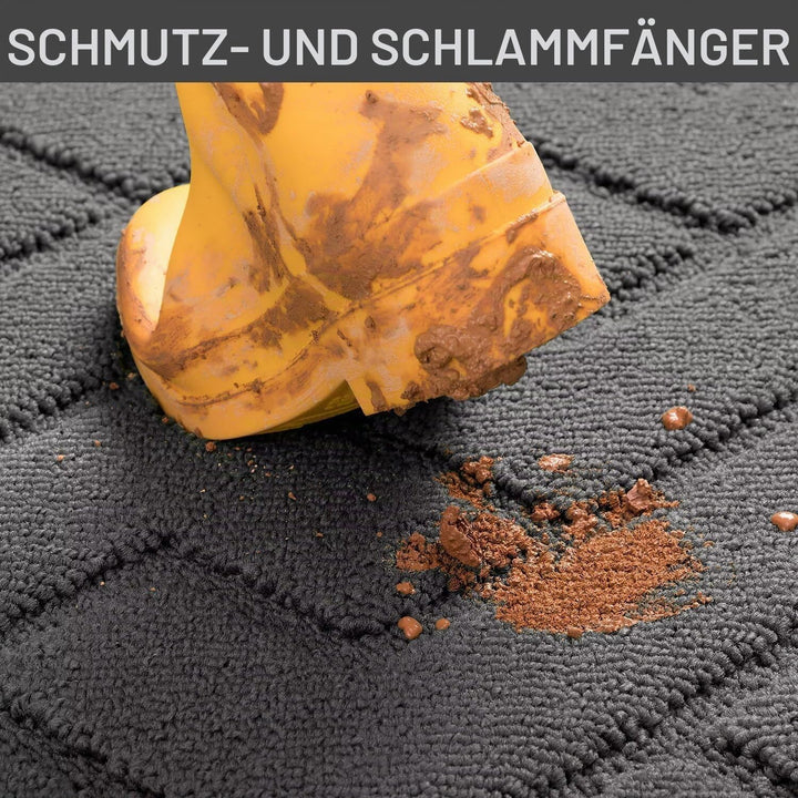 Innen Aussen Fussmatte 50 x 150 cm, Schmutzfangmatte rutschfest Fussmatte Innen Waschbar Eingangstep