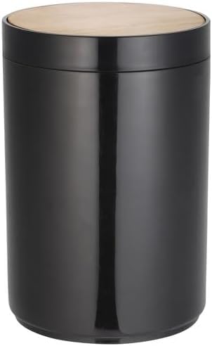 MSV Bad Serie Oslo Design Kosmetikeimer Bad Treteimer Abfalleimer Papierkorb Mülleimer 6 Liter (ØxH)