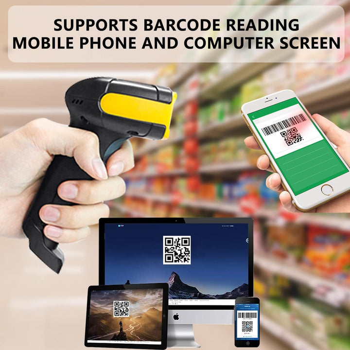 LENVII Kabelgebundener 2D Barcode Scanner-Handheld 1D QR Barcode Scanner USB Barcode Lesegerät Unter