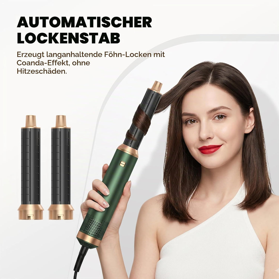 OKWRAP Haarstyler Hair Styler Set Hairstyler 5 in 1, Multistyler Haare Mit Föhn mit Lockenstab Autom
