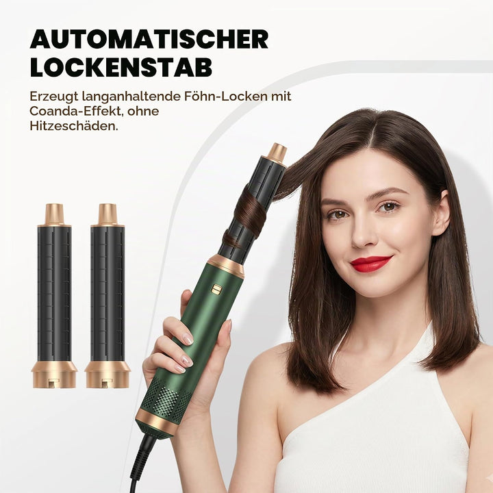 OKWRAP Haarstyler Hair Styler Set Hairstyler 5 in 1, Multistyler Haare Mit Föhn mit Lockenstab Autom