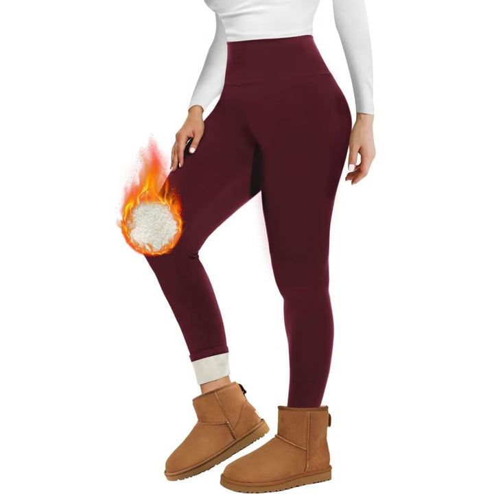 Missluck Thermo Leggings Damen Gefüttert Thermoleggings Verdickte Plüsch Thermohose Fleece Leggins W