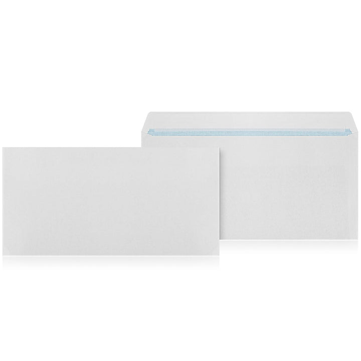 500 Briefumschläge ohne Fenster DIN Lang Kuvert Umschläge Weiss hatfklebend 110 x 220 mm 75g/m² Brie