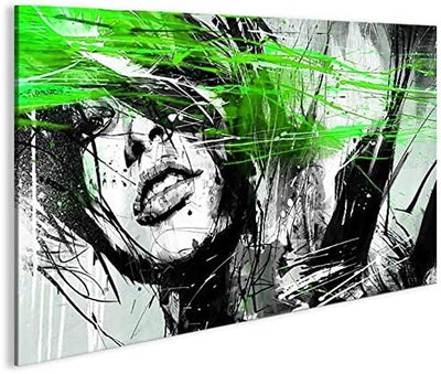 islandburner Bild Bilder auf Leinwand Street Art Neon 1p XXL Poster Leinwandbild Wandbild Dekoartike