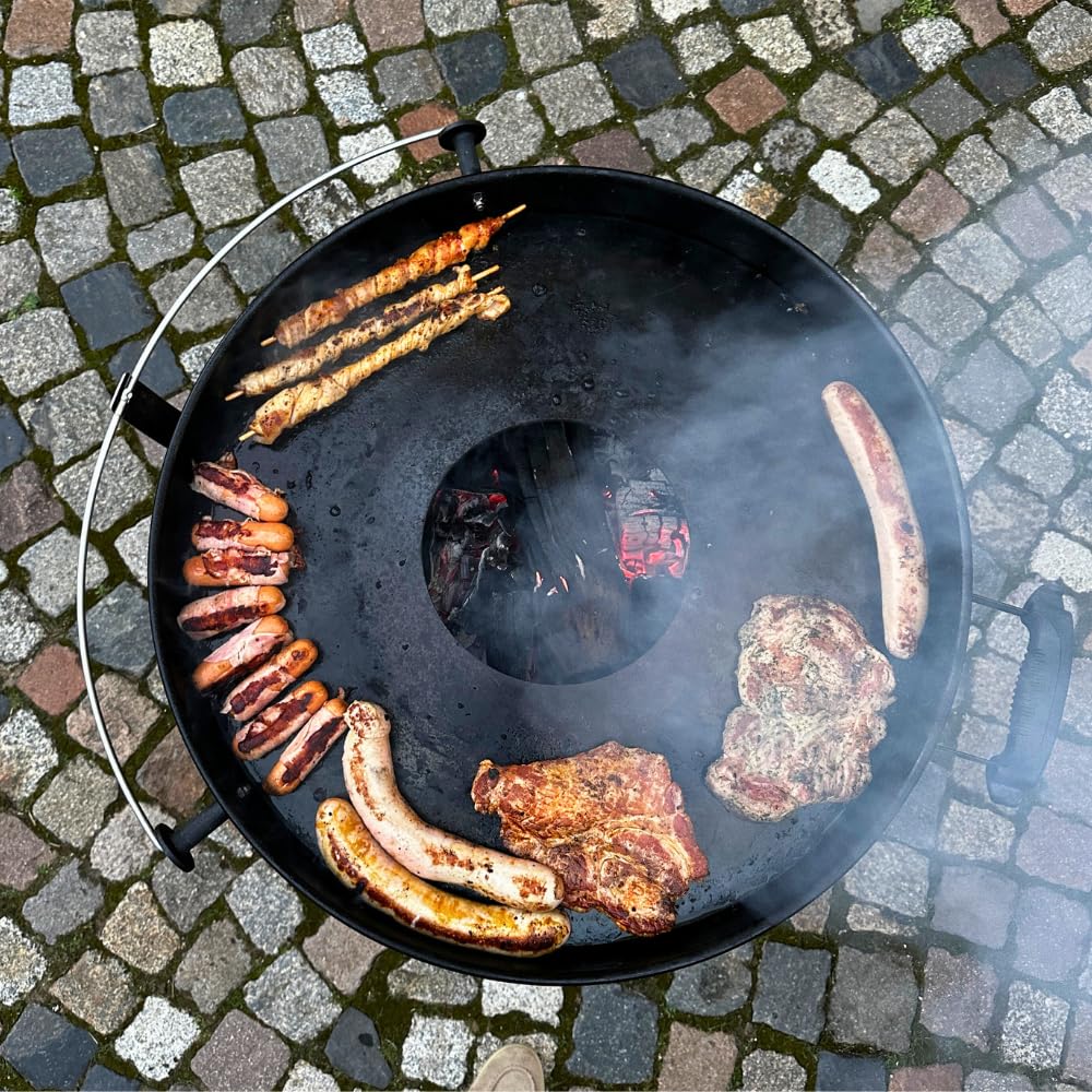 60er Feuerplatte - 4mm stark - made in Germany - für alle 60er Kugelgrills (59 cm) - Grillplatte für