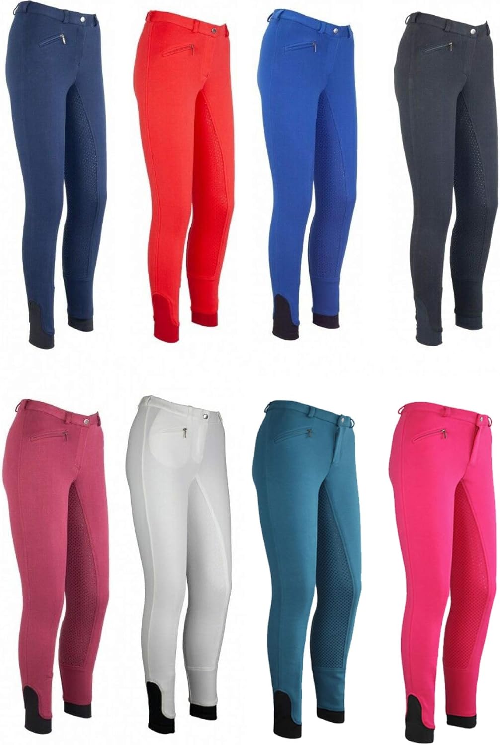 RL24 - Kinder-Reithose Flex Basicline | Vollbesatz-Reitleggings für Mädchen & Jungen | hautfreundlic