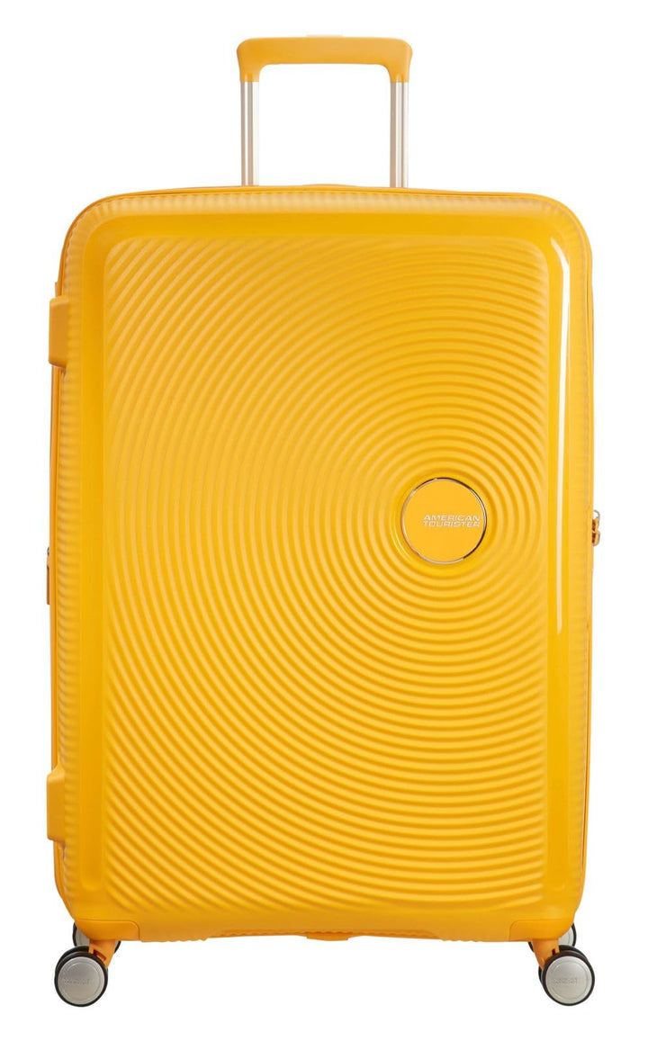 American Tourister Soundbox - Spinner L Erweiterbar Koffer, 77 cm, 110 L, Gelb (Golden Yellow) Gelb