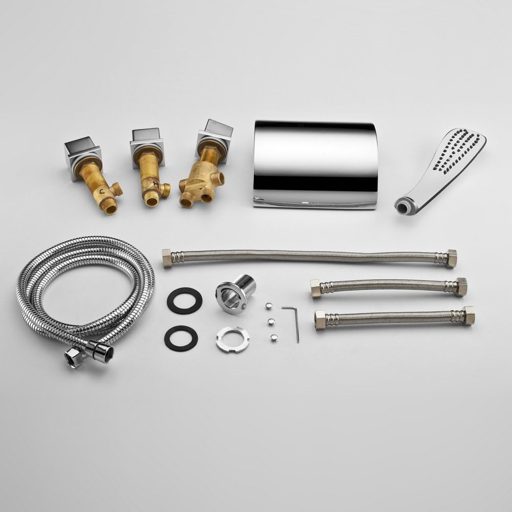 Wasserfall Wasserhahn 5 Einheiten, Badewanne Wasserhahn Rainshower Handbrause Set Bad Dusche Badezim